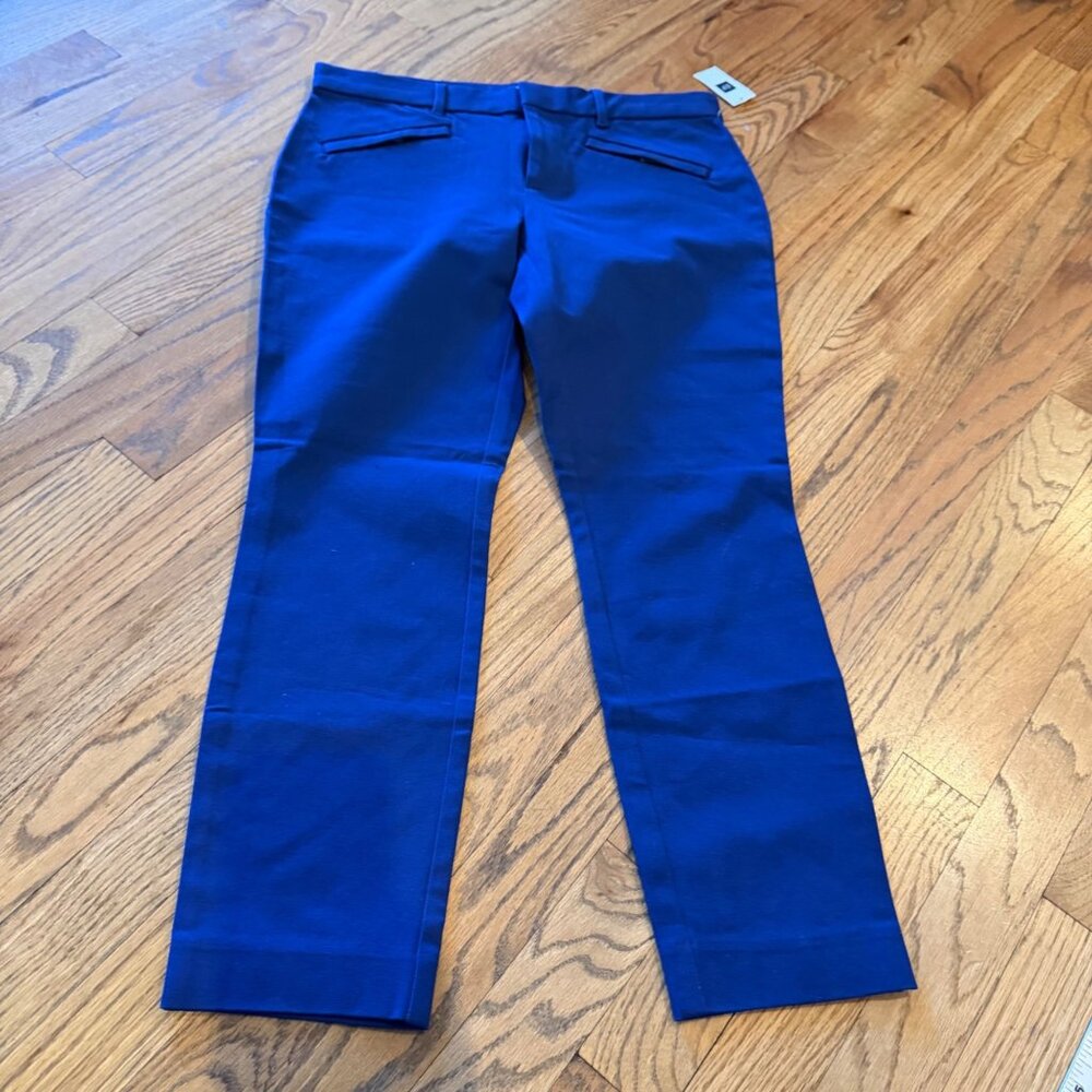 GAP 6P SKINNY ANKLE ROYAL BLUE PANTS NEW